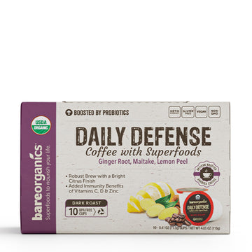 Bareorganics Daily Defense Coffee With Superfoods, 60Ct (15660)