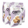 Dolcetto Cubetti Wafer Cookies, Creamy Dark Chocolate Flavor Sweets, Crispy Gourmet Treats Made In Italy, No Preservatives, 8.8 Ounce (Pack Of 3)