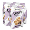 Dolcetto Cubetti Wafer Cookies, Creamy Dark Chocolate Flavor Sweets, Crispy Gourmet Treats made in Italy, NO Preservatives, 8.8