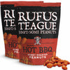 Rufus Teague Blazin’ Hot BBQ Peanuts – Sweet, Spicy & Smoky Snack, 9 oz Resealable Pouch, 2 Pack