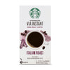 Starbucks Via Instant Coffee Dark Roast Packets - Italian Roast - 1 Box (8 Packets)