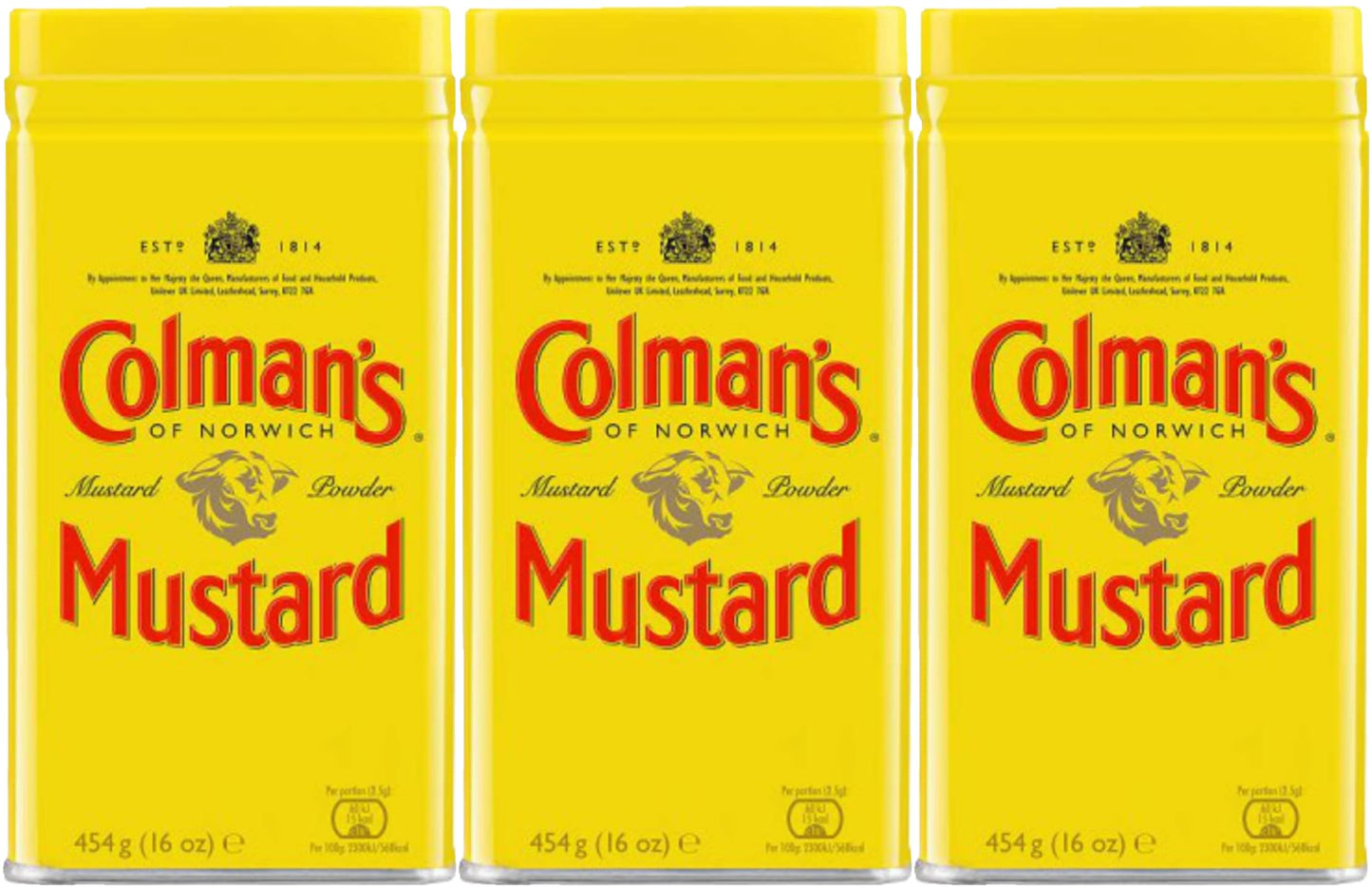 Colman'S Mustard Powder, 16-Ounce Cans (Pack Of 3)