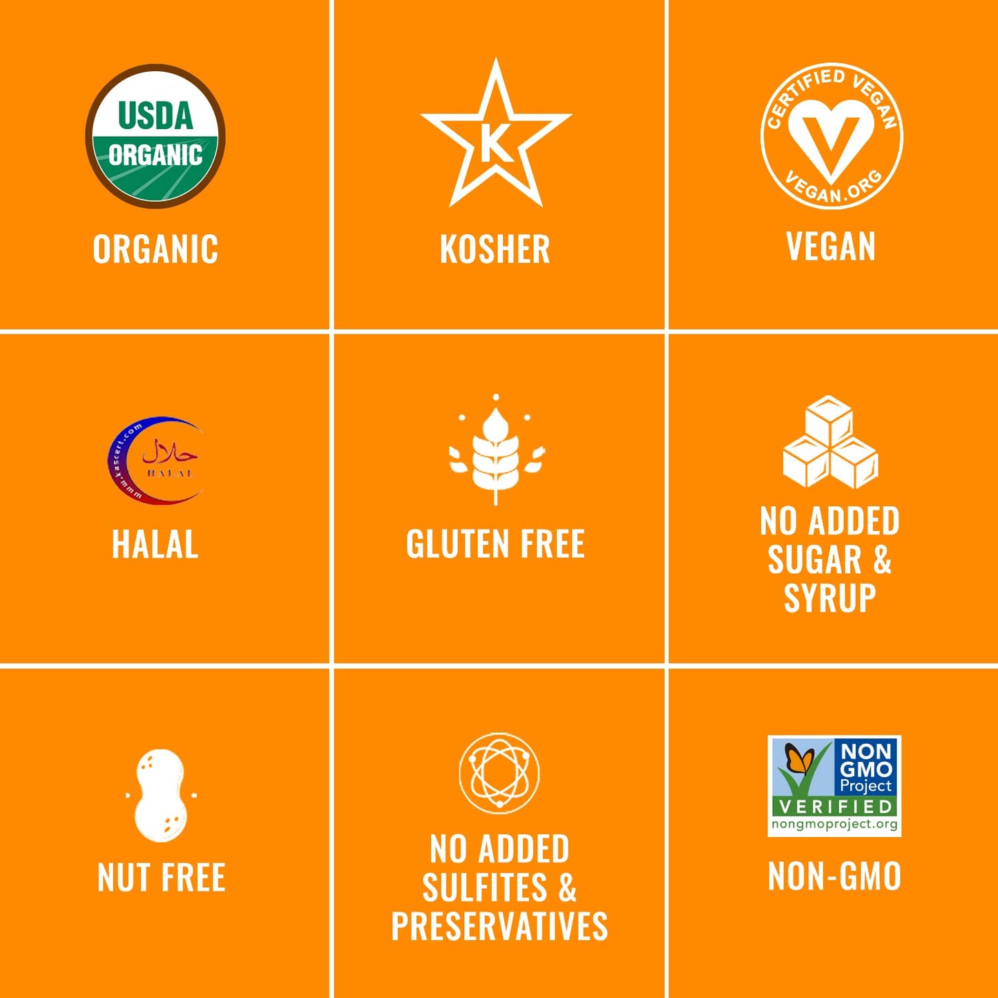 SUNNY FRUIT Organic Prebiotic Apricots - 6 Bags (30 Packs) | No Preservatives, Sugar-Free, Convenient Snack with Prebiotic Fiber