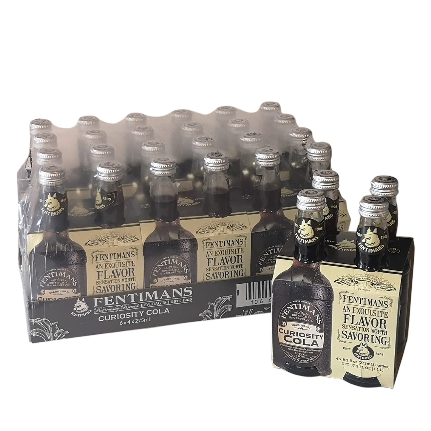 Fentimans Sparkling Curiosity Cola - All Natural Craft Soda - 9.3 Fl Oz (Pack of 24)