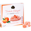 Cerez Pazari Turkish Delight With Orange Flavor 454 Gr Gourmet Medium Size Snacks Gift Box | No Nuts Sweet Luxury Traditional Co