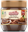 Nutio Milk Chocolate Hazelnut Spread - 92% More Hazelnut, 53% Less Added Sugar, Palm Oil Free, Gluten Free, Non-Gmo, Peanut Free