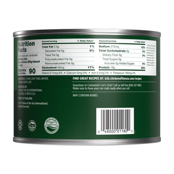 Chicken Of The Sea Chunk Light Tonggol Tuna In Water, Wild Caught Tuna, Foodservice Size, 66.5 Oz. Can (Pack Of 6)