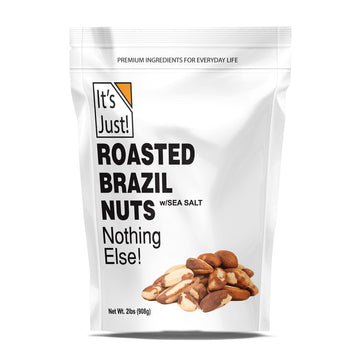 It s Just - Brazil Nuts, 2lbs, Product of Peru, Roasted & Salted, Packaged in USA (Roasted/Sea Salted, 2 Pound (Pack of 1))