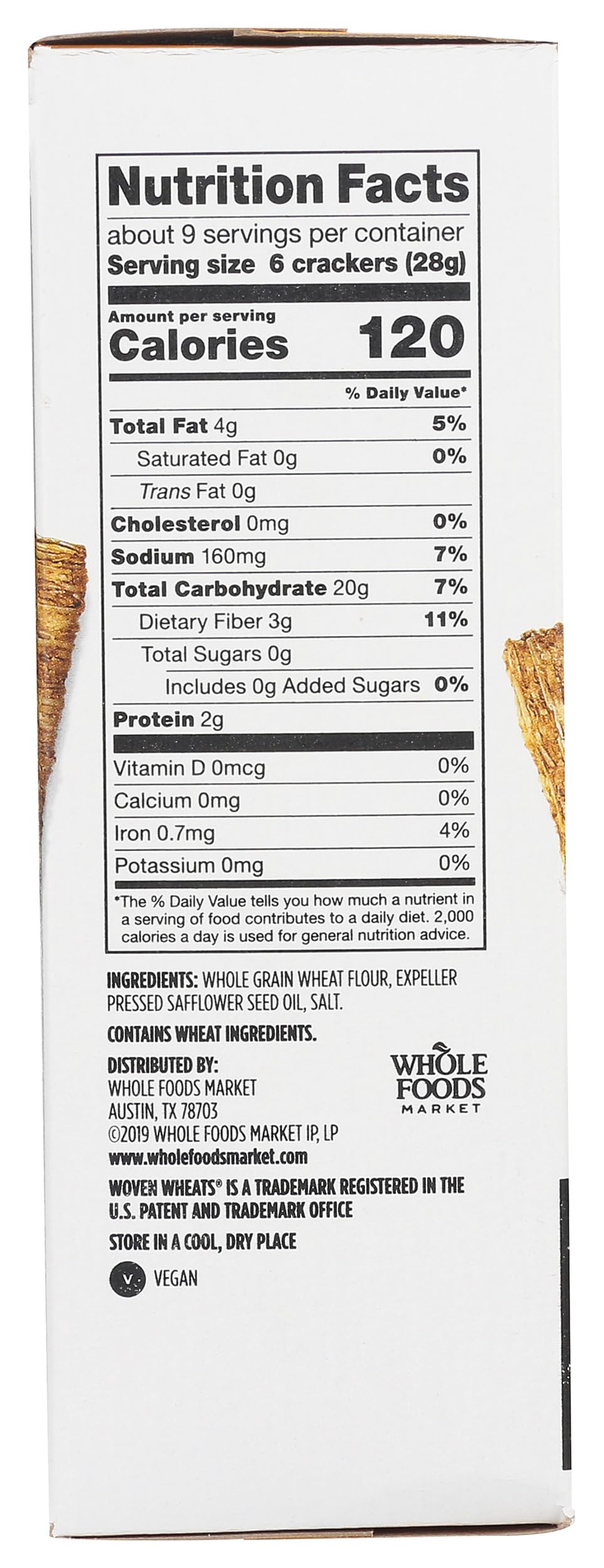 365 By Whole Foods Market, Woven Wheat Crackers, 7 Ounce