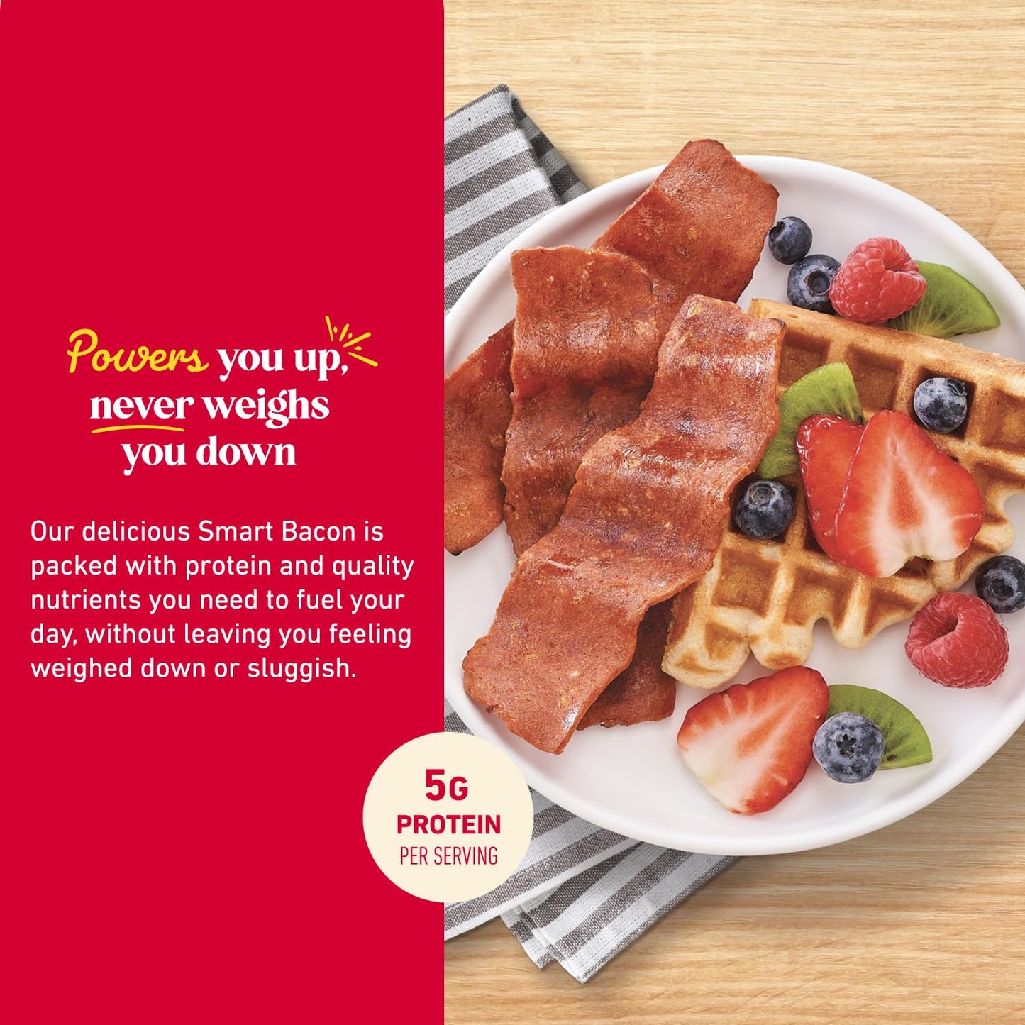 Lightlife Smart Bacon Vegan Bacon Strips, 5 Oz