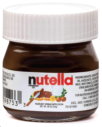 Nutella Hazelnut Spread With Cocoa Glass Jar.88 Ounce - 64 Per Case.
