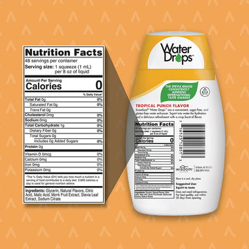 SweetLeaf WaterDrops, Tropical Punch, 1.62 Fl Oz (Pack of 1)