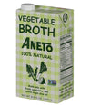 Aneto 100% Natural Vegetable Broth 34 Fluid Ounce | Made In Spain | Whole Ingredients | Gluten Free | (6)