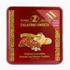 Zalatimo Sweets Since 1860, 100% All Natural Sesame & Butter Shortbread Cookies, Square Metal Gift Tin, Slightly Sweet Cookies With No Preservatives, No Additives, No Corn Starch, No Syrups! 1.4Lbs
