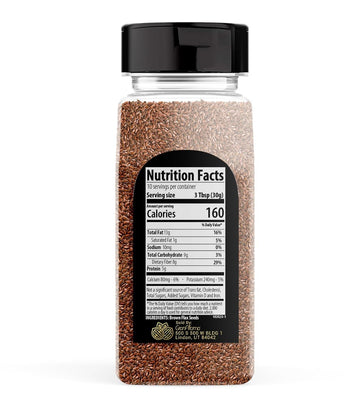 Granaroma Brown Flax Seeds, Baking, Egg Replacement, Linseeds (11.2 Ounce)