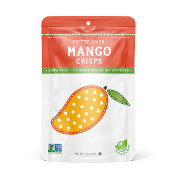 Nature'S Turn Freeze-Dried Fruit Snacks, Mango Crisps, Pack Of 6 (1.2 Oz Each)
