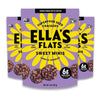 Ellas Flats Minis - Sweet (3 Pack) - Superfood seed crackers - Naturally sweetened with dates - 6g protein, 5g fiber, low carb