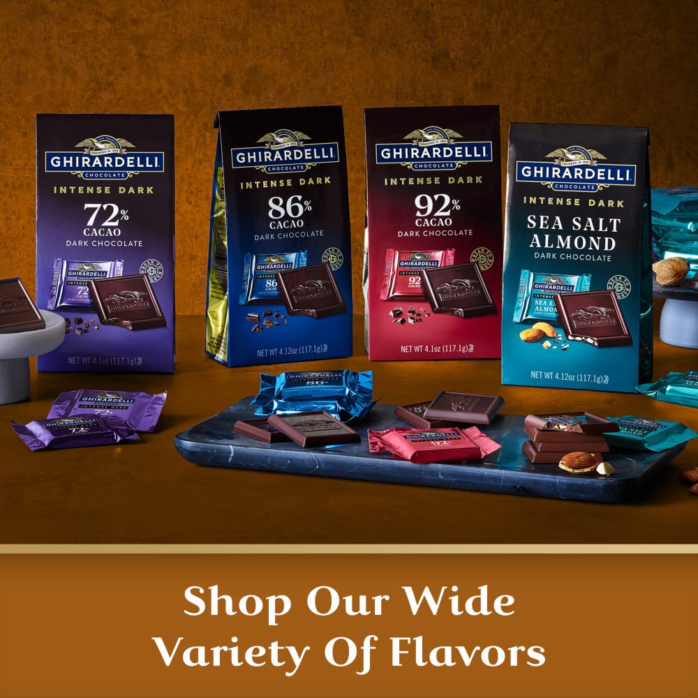 Ghirardelli Dark Chocolate Bar With Sea Salt Caramel Filling, 3.5 Oz Bar