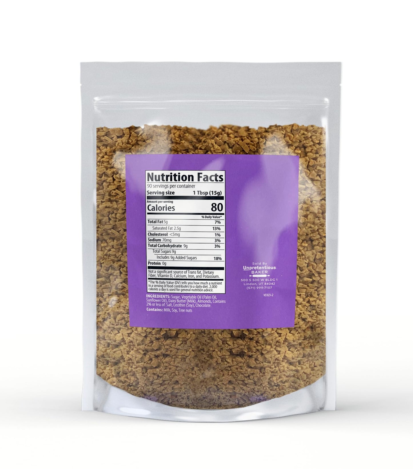 Unpretentious Toffee Bits (3 lbs), Ice Cream Topping, Baking, Desserts