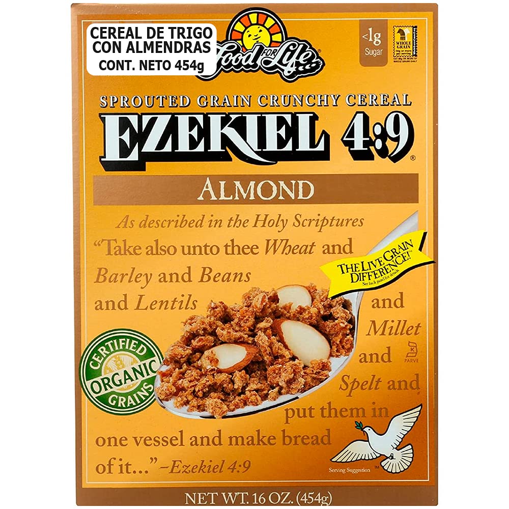 Food For Life Ezekiel 4:9 Organic Sprouted Grain Cereal - Almond - 16 Oz