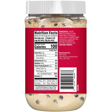 PB2 Pantry Chocolate Chip Cookie and Brownie Mix, Gluten Free, Non-GMO, 4g Protein Per Cookie, Vegan (2 Jars - 16 Oz Each)
