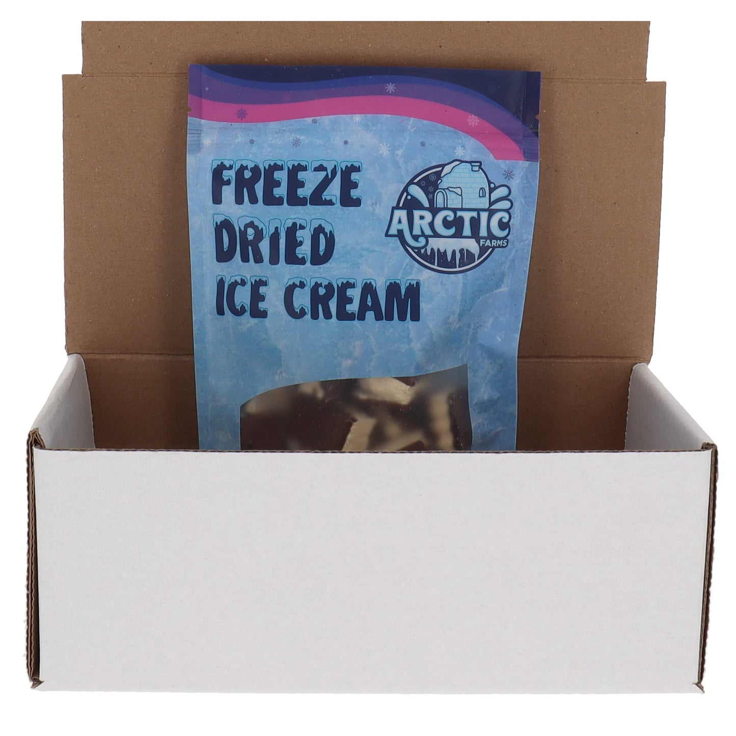 Arctic Farms Freeze Dried Ice Cream Sandwich Bites Bagged And Boxed - Does Not Melt (Neopolitan, 3.5Oz)