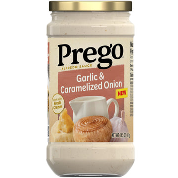 Prego Garlic And Caramelized Onion Alfredo Pasta Sauce, 14.5 Oz Jar
