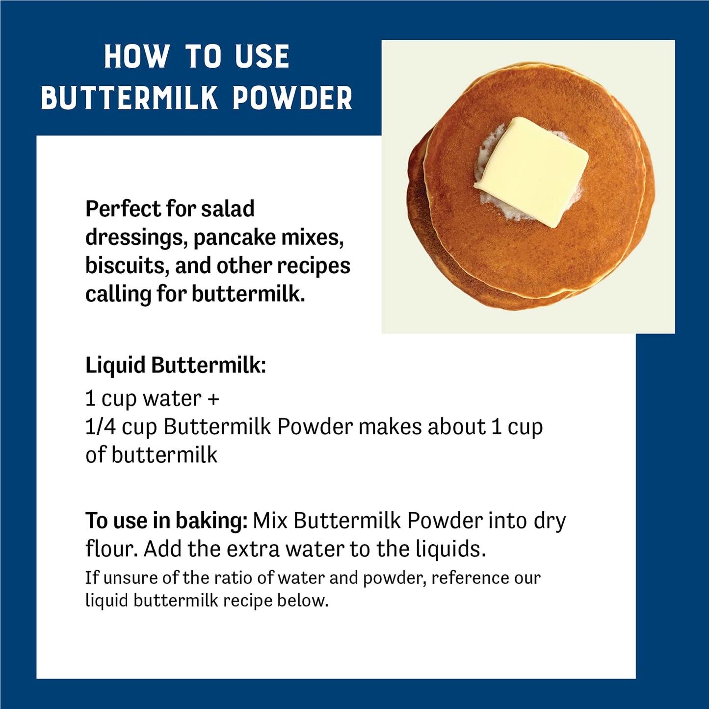 Judees Bulk Buttermilk Powder - 100% Non-GMO, Gluten-Free - 40 lb (5lb Pack of 8) - Ideal for Baking and Cooking