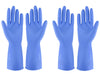 Rubber Gloves Dishwashing 2 Pairs For Kitchen,Cleaning Gloves For Household Reuseable.(Xl,Blue)