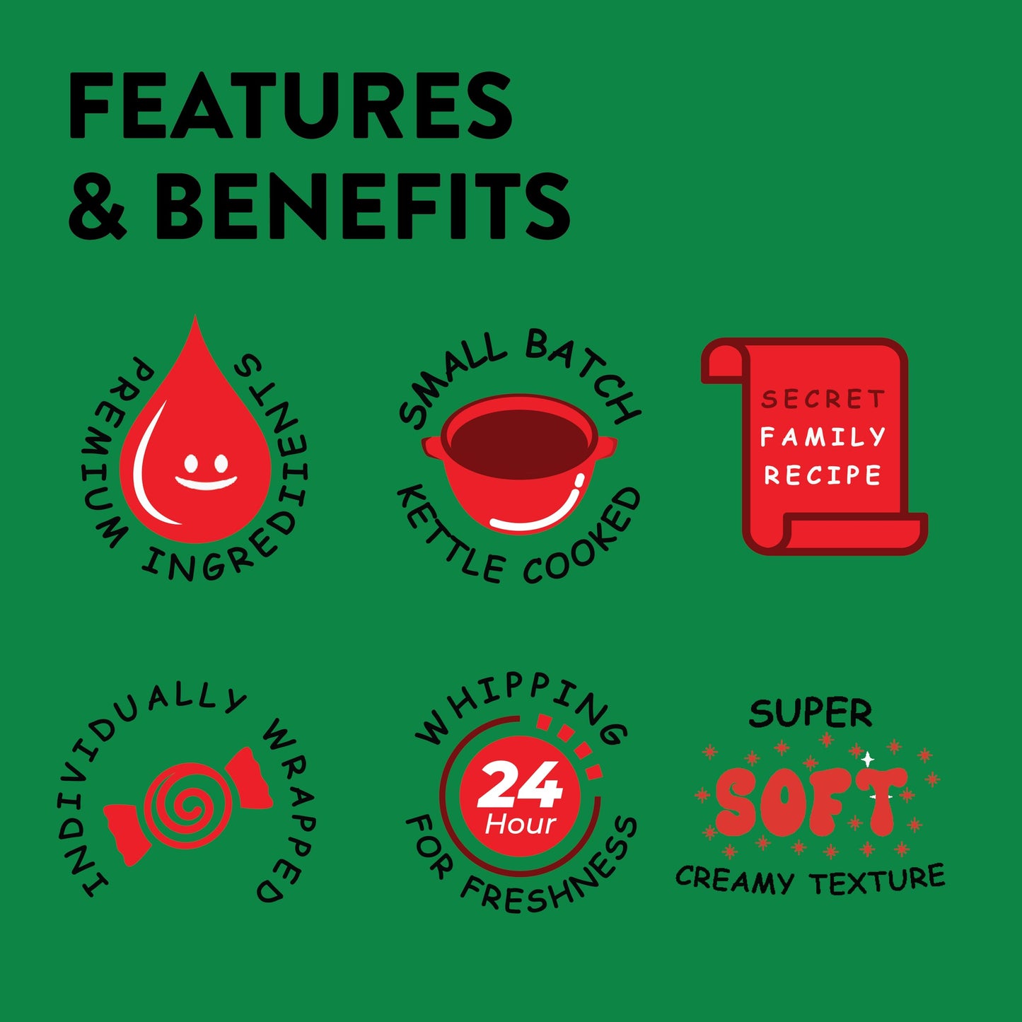 Taffy Town Saltwater Taffy, Watermelon, 2.5Lb