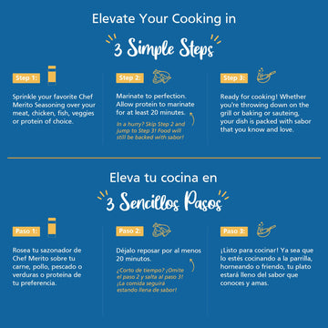 Chef Merito | Chicken Red Seasoning | 14 Ounces | Pack of One | Bold Latin Flavor for Chicken, Tacos, and More | 1 Jar | Authent