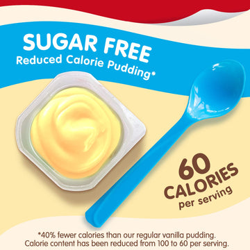 Snack Pack Sugar-Free Vanilla Pudding Cups, 4 Count, 12 Pack
