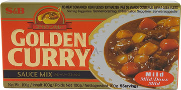 S&B Golden Curry Sauce Mix, Mild, 8.4-Ounce
