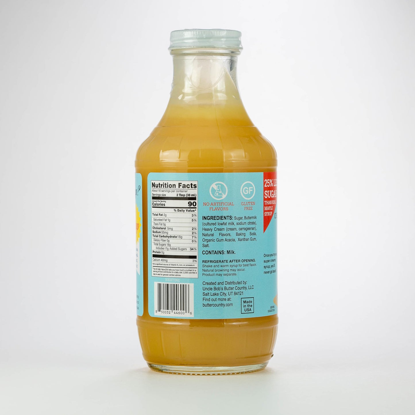 Butter Country Rich & Creamy Buttermilk Syrup | Original Buttermilk Flavor | No Artificial Flavors, No Corn Syrup, Gluten-Free,