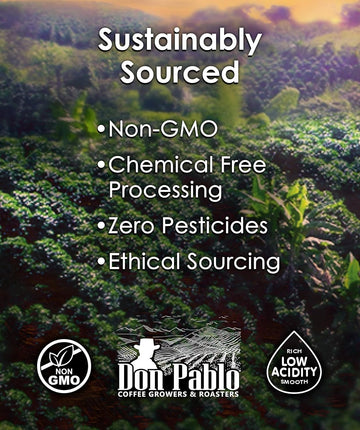 5Lb Don Pablo Gourmet Coffee - Brazil Cerrado - Medium Dark Roast - Whole Bean Coffee - 100% Arabica Beans - Low Acidity And Non