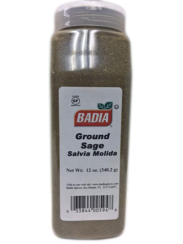 12 Oz Bottle Sage Ground Powder/Salvia Molida En Polvo Kosher