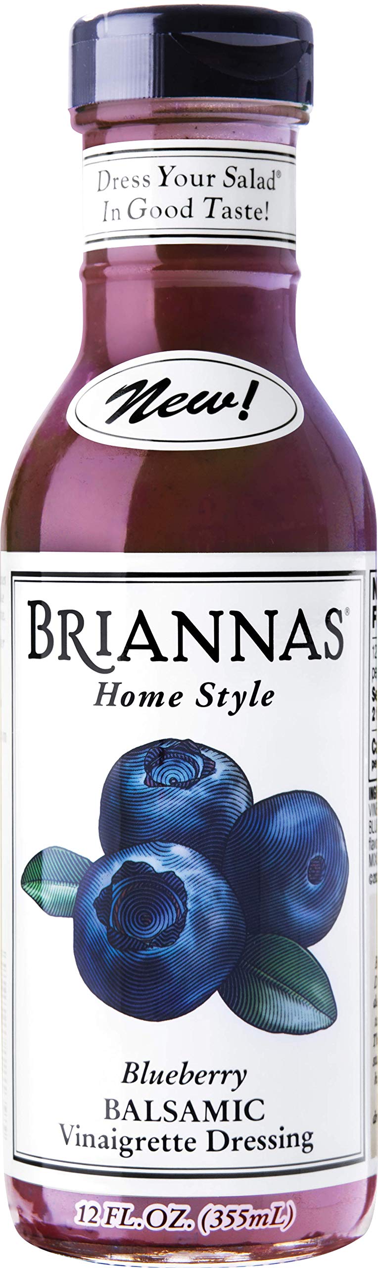 Briannas Blueberry Balsamic Vinaigrette Dressing 12 Fz