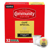 Community Coffee Café Special Medium-Dark Roast Single Serve Keurig K-Cup Pods 32 Ct Box