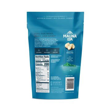 Mauna Loa Premium Natural Roasted Macadamia Nuts, Unsalted Flavor, Mulicolor, 4 Oz