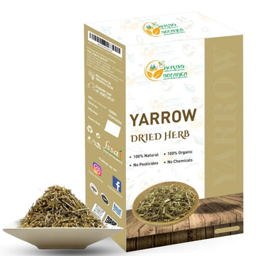 Herbs Botanica Yarrow Herb Dried For Tea, Achillea Millefolium Loose Leaf & Flower For Tincture, Skincare Organic Resealable Dou