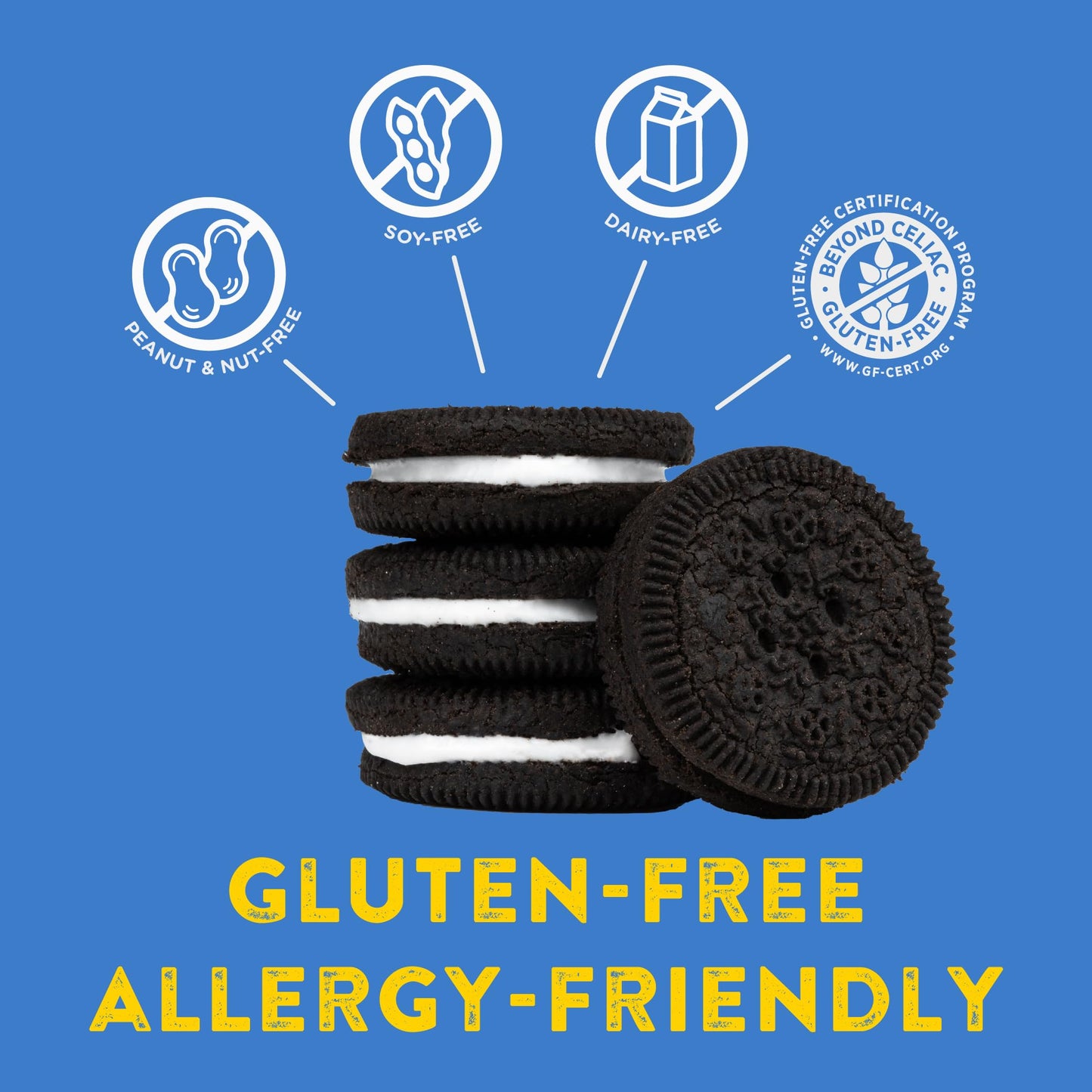 Kinnikinnick - Kinnitoos Chocolate Sandwich Cream Cookies - Gluten Free, Allergy Friendly Vegan Cookies - 8 Oz. Boxes - 6 Pack