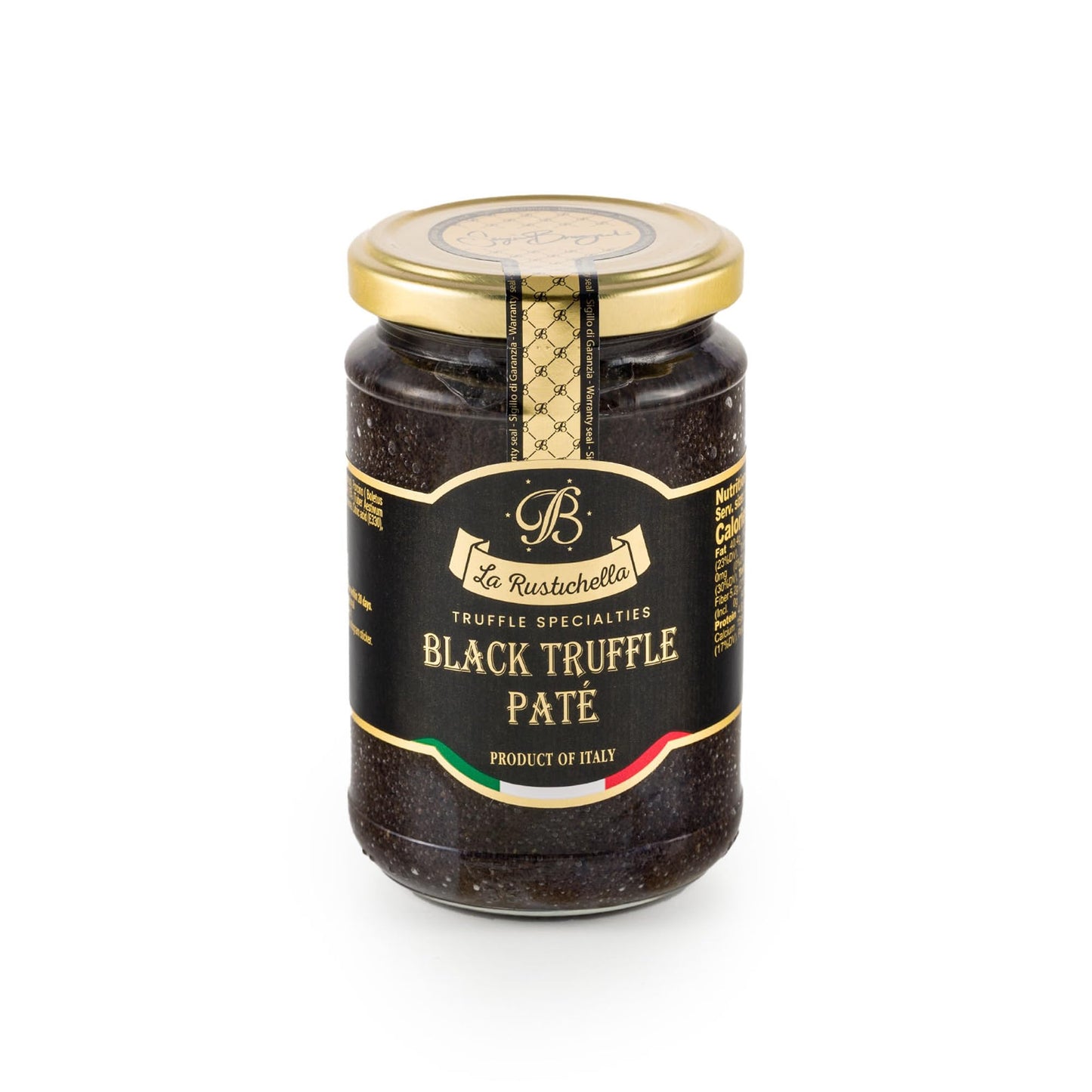 La Rustichella - Black Truffle Pat 9.88 oz (280 gr) - 100% Made in Italy | Vegan Gluten-Free Cholesterol-Free