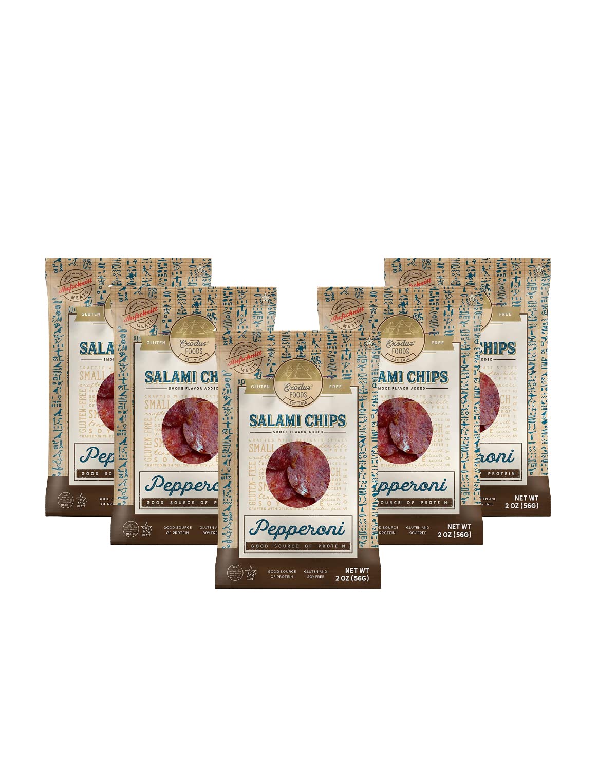 Passover Exodus Salami Chips - Pepperoni, 5 Pack