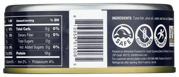 Tonnino Yellowfin Tuna In Olive Oil, Wild Caught, Non-Gmo, Canned, 4.94 Oz (Olive Oil, 1)