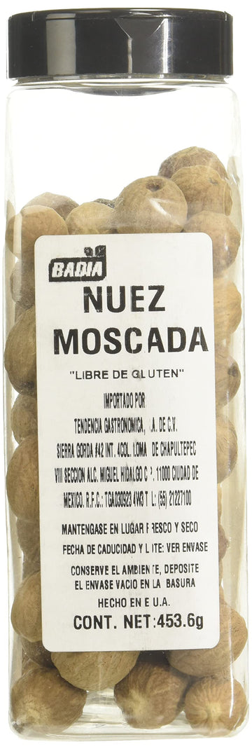 Badia Nutmeg Whole, 16 Ounce