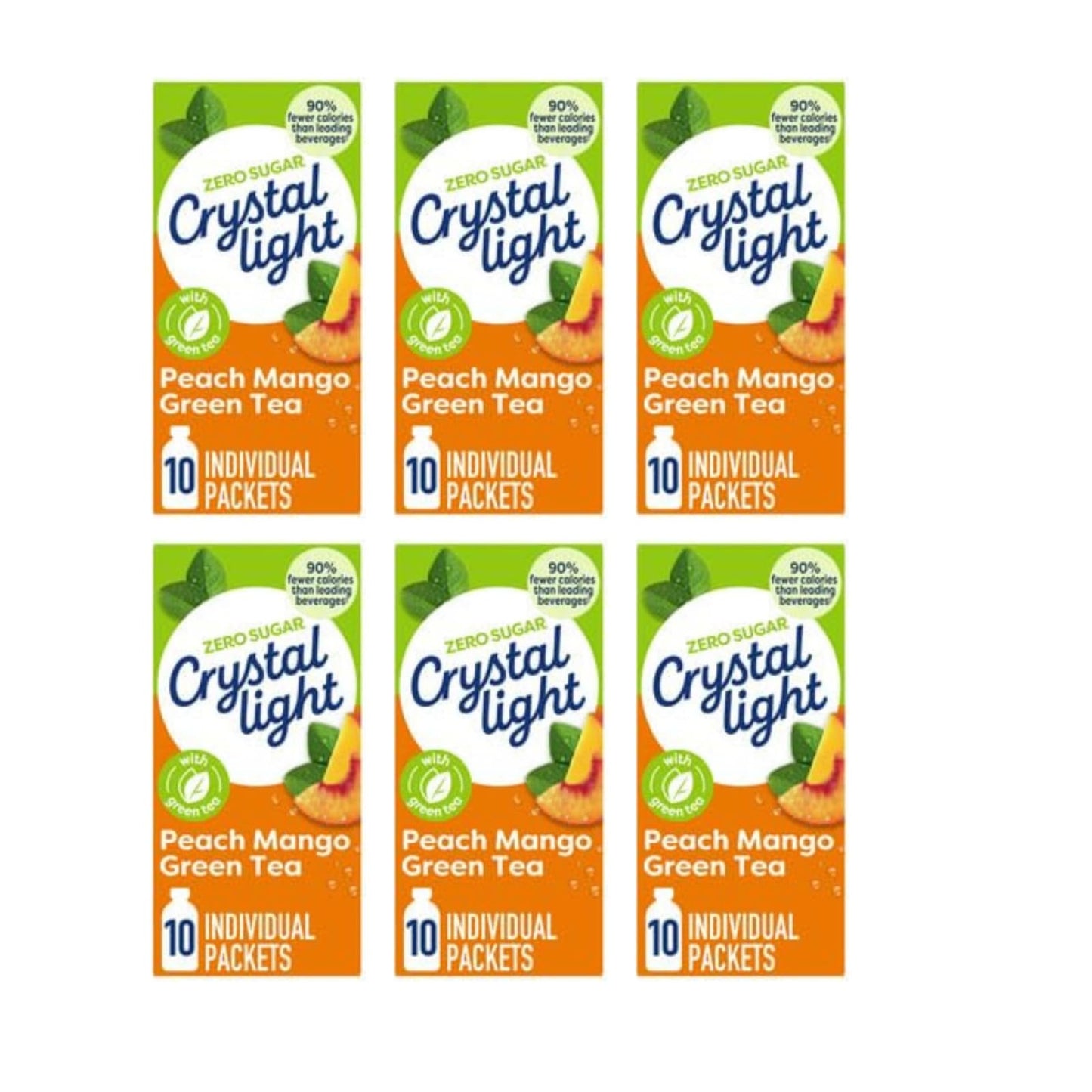 Crystal Light On-The-Go Drink Mix Packets, Zero Sugar Powdered Water Enhancer, Natural Flavor Low Calorie Beverage Mix, Made wit