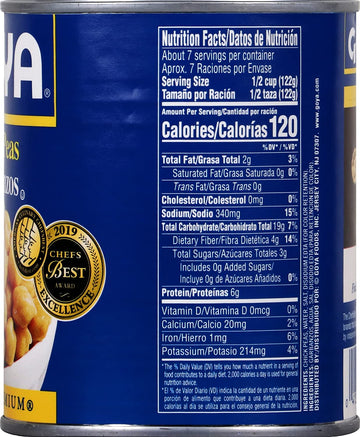 Goya Foods Chick Peas, Garbanzo Beans, 29 Ounce (Pack Of 12)