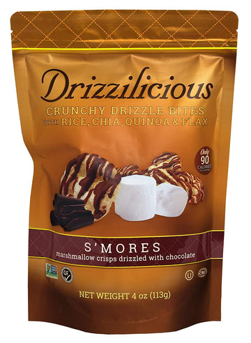 Drizzilicious Crunchy Drizzle Bites S'Mores Gluten Free 4 Ounce ., 4 Ounce
