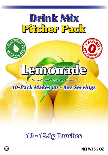 Gramzero Lemonade, Sugar Free Drink Mix, Pitcher Pack, Great For Nutrition Club Loaded Tea, Zero Calorie, Stevia Sweetened
