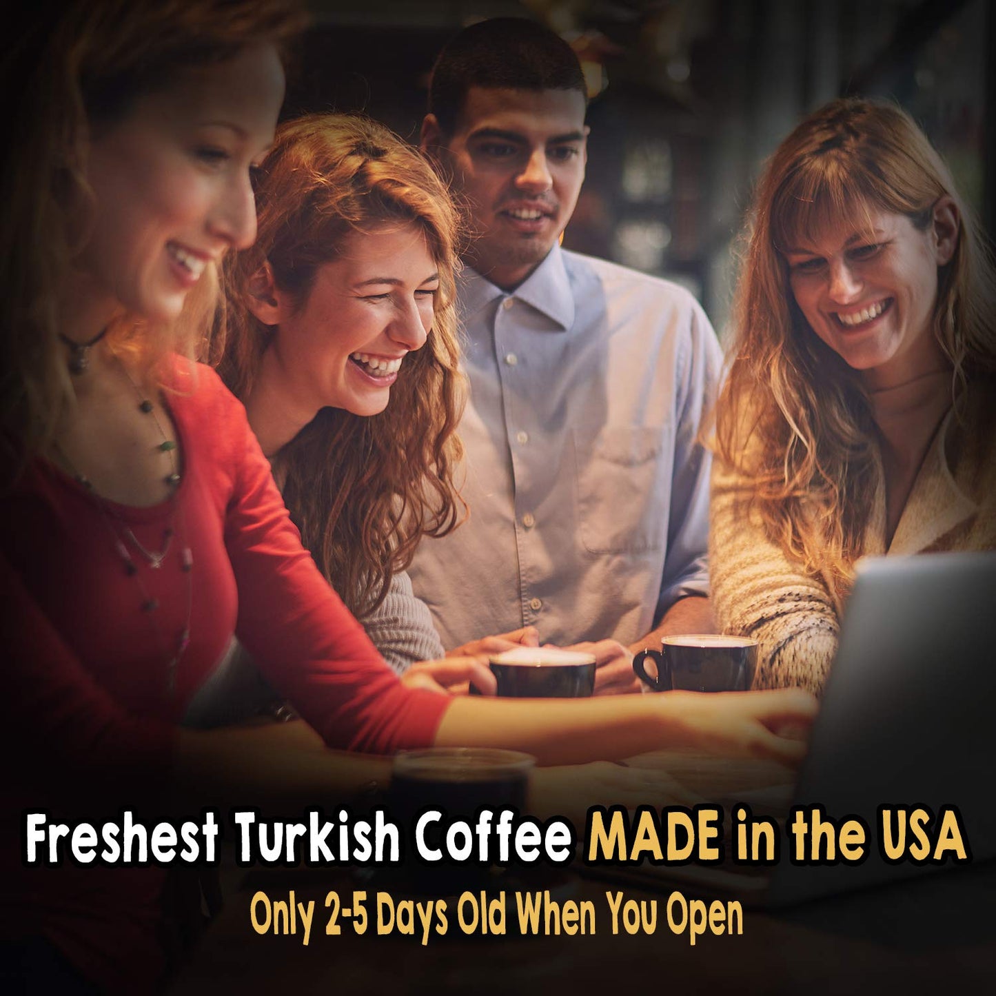 Kahwe - The Freshest Turkish Coffee Made In The Usa - Ground - Medium Roast Turkish Coffee - 8 Ounce (227G)